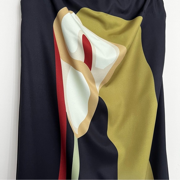 Large Floral Print Split Tube Long Dress - Picture 16 of 16